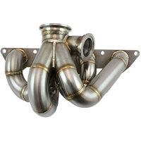 Aeroflow Mitsubishi EVO 4G63 V-Band Low Mount Turbo Stainless Manifold