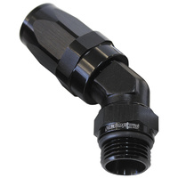 AF844-06-04BLK - 45 Deg -6 Hose to Male -4