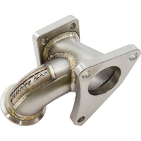Aeroflow Boosted Subaru DIY Twist Mount T3 Turbo Stainless Steel Adapter - Suits T3 GT30-GT35 Turbochargers & 45mm External Wastegate