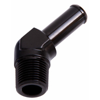 AF845-08-12BLK - 45 DEG 1/2" NPT TO 3/4" BARB