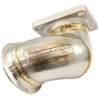 Aeroflow Boosted GM LS T4 Twist Mount Adapter Stainless Steel Turbo Manifold - Suits Single GM LS Turbo Manifold