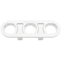 Aeroflow Billet Bulkhead Plate 3 Port Modular Universal Polished AF88-2020