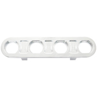 Aeroflow Billet Bulkhead Plate 4 Port Modular Universal Polished AF88-2021