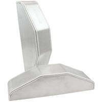 Aeroflow Fabricated Aluminium Intercooler End Tank - Centre Inlet/Outlet, 330mm Tall x 88mm Wide