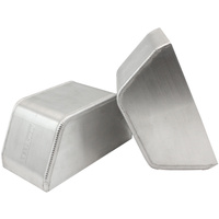 Aeroflow Centre Inlet/Outlet Intercooler End Tanks - 230mm Tall x 112mm Wide, Sold as a Pair
