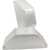 Aeroflow Fabricated Aluminium Intercooler End Tank - Centre Inlet/Outlet, 300mm Tall x 112mm Wide