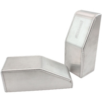 Aeroflow Fabricated Aluminium Intercooler End Tank - Top or Bottom Inlet/Outlet, 230mm Tall x 88mm Wide