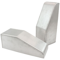 Aeroflow Top/Bottom Inlet/Outlet Intercooler End Tanks - 300mm Tall x 112mm Wide, Sold as a Pair