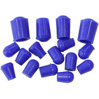 Aeroflow Metric Vacuum Blank Off Plug Kit 16 Piece Blue Carby AF9090-016-01