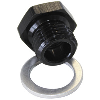 AF912-M12-02BLK - M12X1.5 PIPE REDUCER TO F/MALE