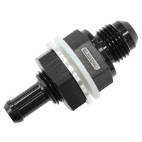 AF927-06-06BLK - -6AN BULKHEAD FITTING WITH 3/8