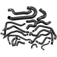 Aeroflow Silicone Heater & Radiator Hose Kits, Black - Suit Subaru WRX, Forester & Liberty 2008-2018 with EJ25