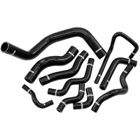 Aeroflow Silicone Heater & Radiator Hose Kits, Black - Suit Nissan 180SX S13, S14 & S15 with SR20