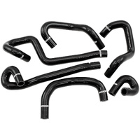 Aeroflow Silicone Heater & Radiator Hose Kits, Black - Suit Nissan R33 & R34 with RB25