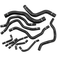 Aeroflow Silicone Heater & Radiator Hose Kits, Black - Suit Mitsubishi Lancer EVO 7, 8 & 9