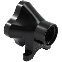 Aeroflow 5 Port Inline Distribution Block - Black Finish - 4 x -8 ORB Ports, 1 x -12 ORB Port