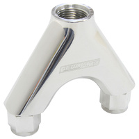 AF939-08-10P - BILLET Y-PIECE 2X -8AN FEMALE