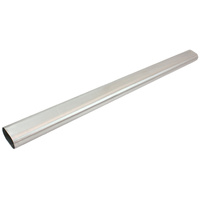 Aeroflow Stainless Steel 3-1/2" Oval Tube, Straight - 2" H x 4-11/32" W, 1/16" Wall, 1m Length