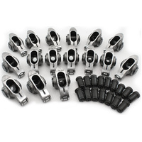 Aeroflow Big Block Chev Stainless Steel Roller Rocker Set - 7/16" Stud Mount, 1.80 Ratio, Set of 16
