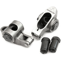 Aeroflow Small Block Ford Windsor 289-351 Stainless Steel Roller Rocker Set - 7/16" Stud Mount, 1.70 Ratio, Set of 2