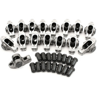 Aeroflow Small Block Ford Windsor 289-351 Stainless Steel Roller Rocker Set - 7/16" Stud Mount, 1.70 Ratio, Set of 16