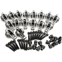 Aeroflow GM LS Stainless Steel Roller Rocker Set M8 Stud Mount 1.70 Ratio