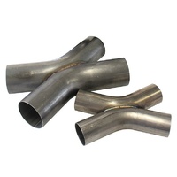 Aeroflow 2-1/2" O.D Exhaust X Pipe 45 Deg Bends 304 Stainless Steel AF9508-2500