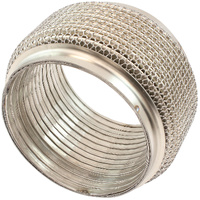 Aeroflow Stainless Steel Flex Joint With Mesh - 5" I.D - 304 Stainless Steel, 4" Long