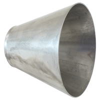 Aeroflow 304 Transition Cone 2.5-5" Stainless Steel 4" Length AF9588-2550