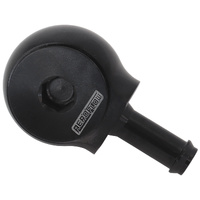 Aeroflow 90 Deg Low Profile -10 ORB to 5/16" Barb Black AF959-05-10BLK