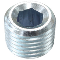 Aeroflow Zinc Coated Steel Port Plug - 1/4" BSP