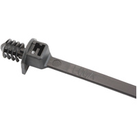 Aeroflow One Piece Fixed Fir Tree Cable Ties 4.8mm x 210mm 25 Pack Black