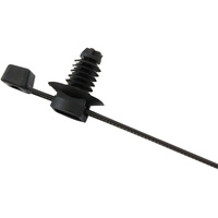 Aeroflow Two Piece Fir Tree Cable Ties 4.8mm x 200mm 1000 Pack Black