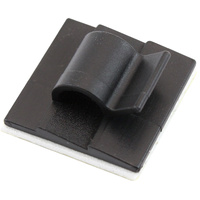 Aeroflow Adhesive Cable Mount 5mm Bundle 25 Pack Nylon 66 Black