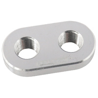 Aeroflow Weld-In Alloy Plate 2x 1/8" NPT Female Ports Fabrication AF986-02-02