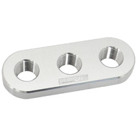Aeroflow Weld-In Alloy Plate 3x 1/8" NPT Female Ports Fabrication AF986-02-03