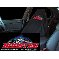 Aeroflow Boosted Throw Seat Cover Black Turbo Logo Car Seat Protector
