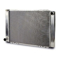 AFCO Universal Fit Cross Flow Aluminium Radiator for Ford Style Natural Satin Finish 27.5" x 19" RH Inlet LH outlet AFC80101FN