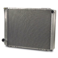 AFCO Universal Fit Cross Flow Aluminium Radiator for Ford Style Natural Satin Finish 26" x 19" RH Inlet LH outlet AFC80103FN