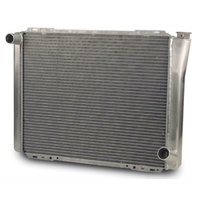 AFCO Universal Fit Cross Flow Aluminium Radiator GM Style Natural Satin Finish 26" x 19" LH Inlet RH outlet AFC80103N