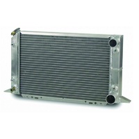 AFCO Scirocco-Style Drag Racing Radiator Double Pass Overall Height 13.25" x 21.5" Tank Width RH Inlet RH outlet AFC80104N
