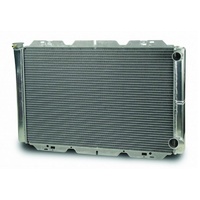 AFCO Universal Fit Double Pass Aluminium Radiator Natural Satin Finish 31" x 19" LH Filler RH Inlet RH outlet AFC80126N