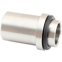 Aeroflow #8 Air Conditioning Stainless Steel Weld On Line End - Male Barb End with O-Ring, Suits #8 Air Conditioning Fittings