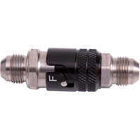 Aeroflow Titanium Quick Release Fitting -4AN Viton Seal Black Finish