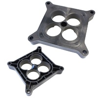 Air Flow Research Carburettor Spacer - Phenolic Plastic Tapered 4-Hole Lighweight Clover Leaf Suit 4150 Series AFR4460