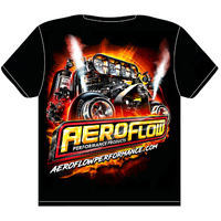 Aeroflow T-Shirt 2024 Black XX-Large Blown Injected Twin Turbo Design