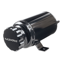 Raceworks 1L Black Radiator Overflow Tank Od 89mm H 180mm  ALY-070BK