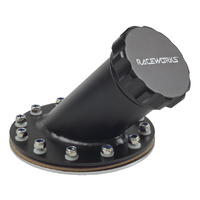 Raceworks Black Billet Aluminium Fuel Cell Cap 45 Degrees ALY-079BK