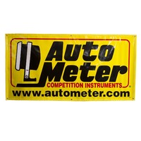 Auto Meter BANNER RACE - LARGE (6ft.) YELLOW 'COMPETITION INSTRUMENTS' AMT-0217