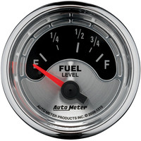 Auto Meter Gauge American Muscle Fuel Level 2 1/16 in. 73-10 Ohms Electrical Analog Each AMT-1215